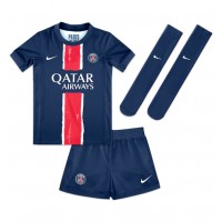 Paris Saint-Germain Manuel Ugarte #4 Domaci Dres za djecu 2024-25 Kratak Rukav (+ Kratke hlače)
